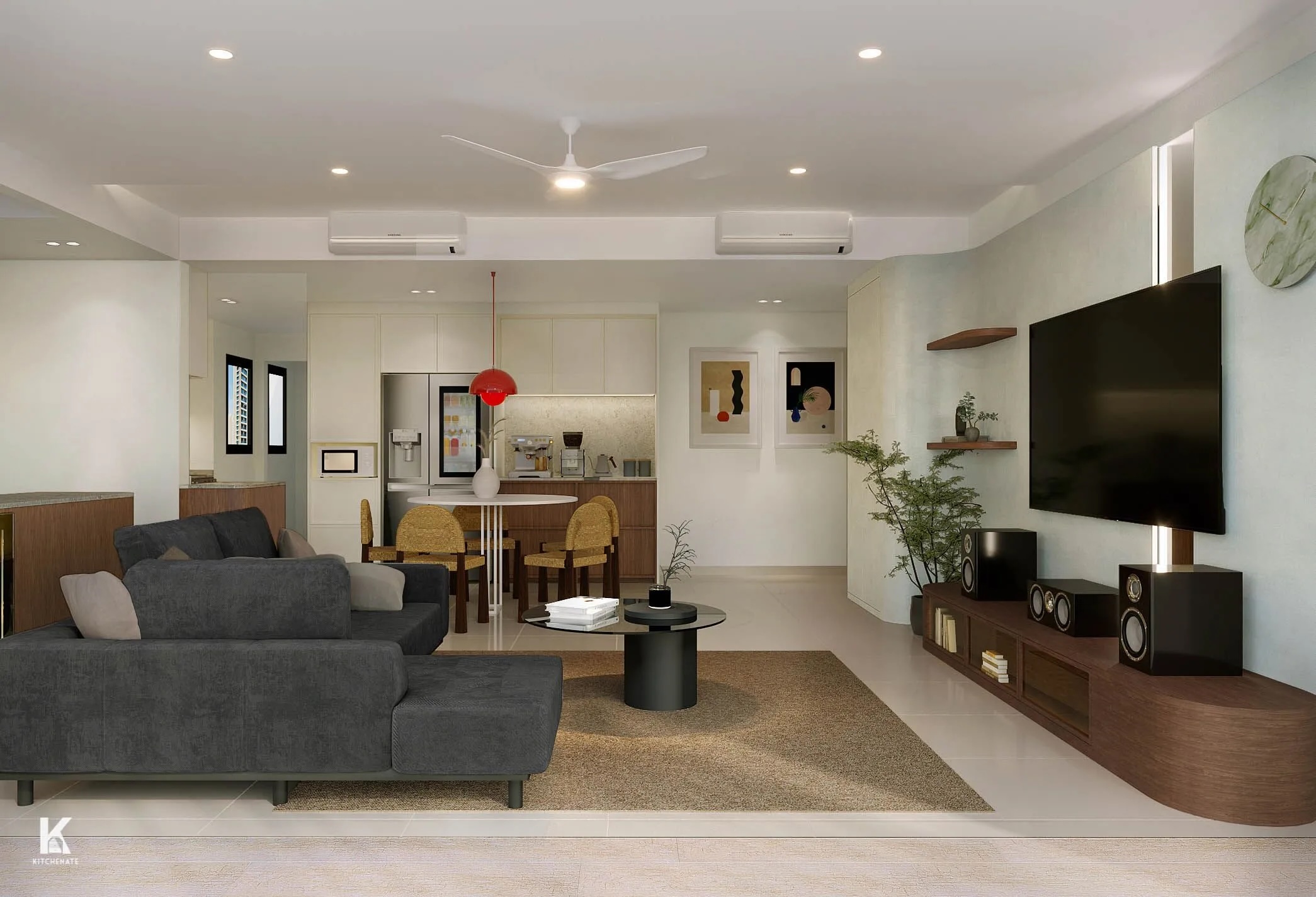 Condo Interior design living room